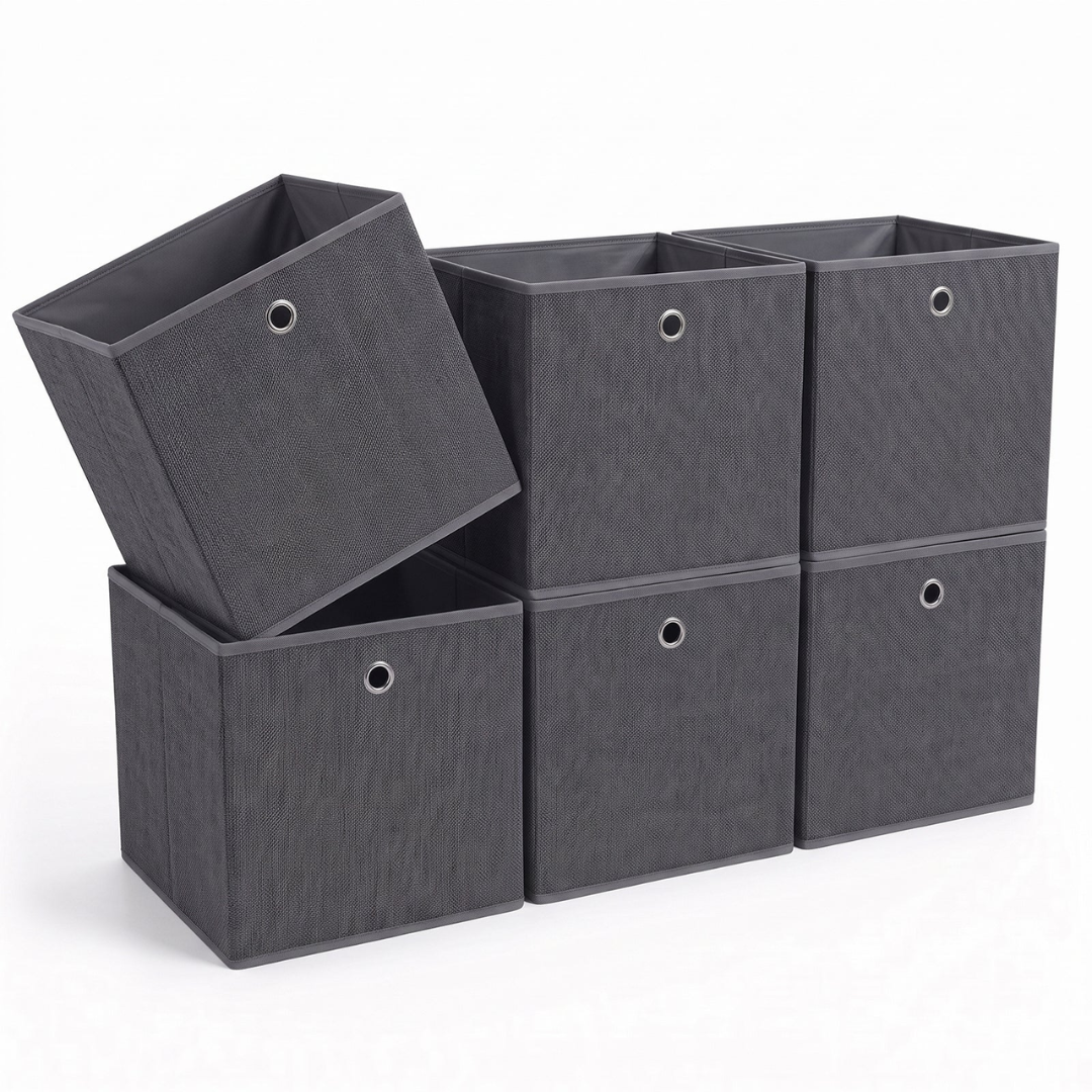 Aufbewahrungsboxen 6er Set 33 × 33 × 33 cm