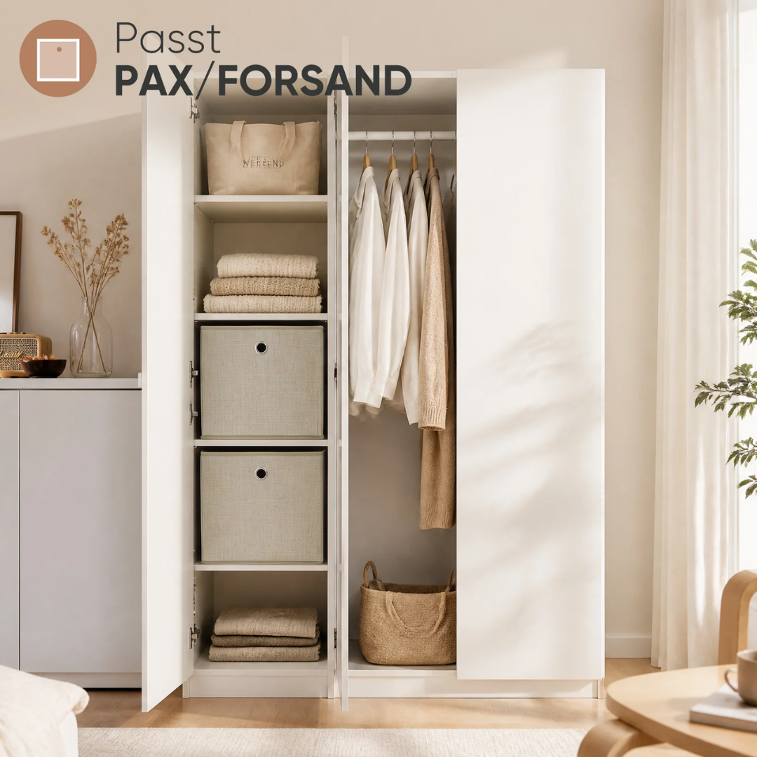 Aufbewahrungsboxen 6er Set 33 × 33 × 33 cm beige – Bild 6