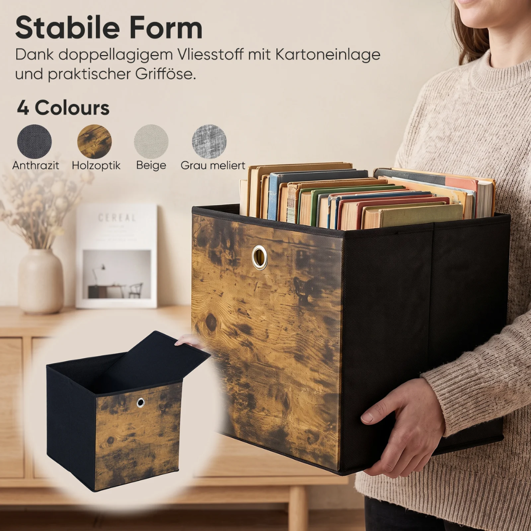 Aufbewahrungsboxen 6er Set 33 × 33 × 33 cm – Bild 9