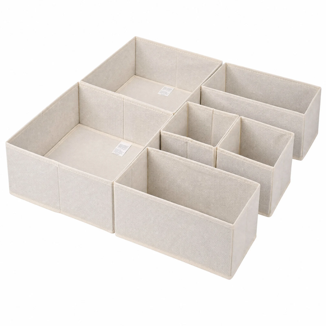 Aufbewahrungsboxen Set 6er Set aus Vliesstoff – Bild 10