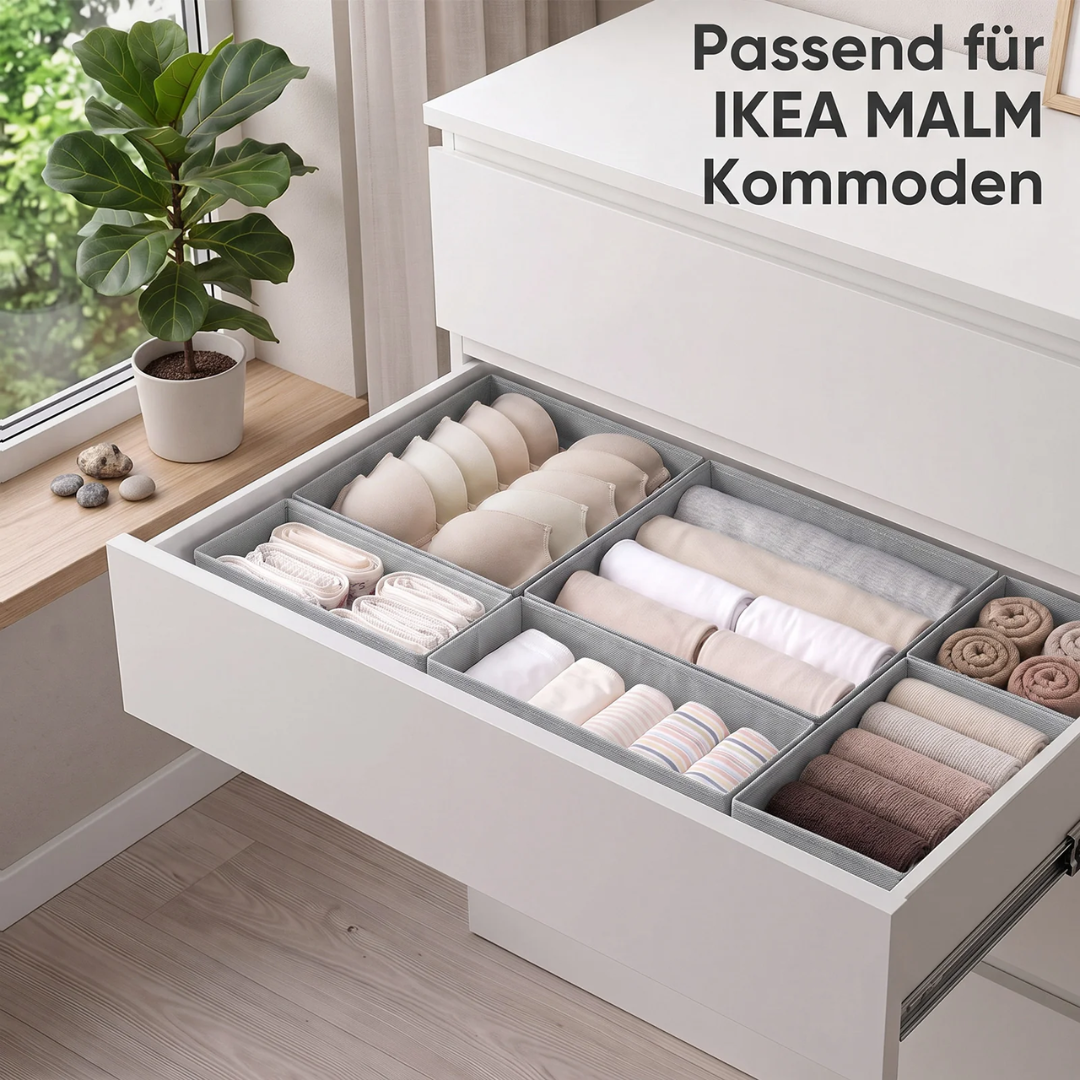 Aufbewahrungsboxen Set 6er Set aus Vliesstoff – Bild 3