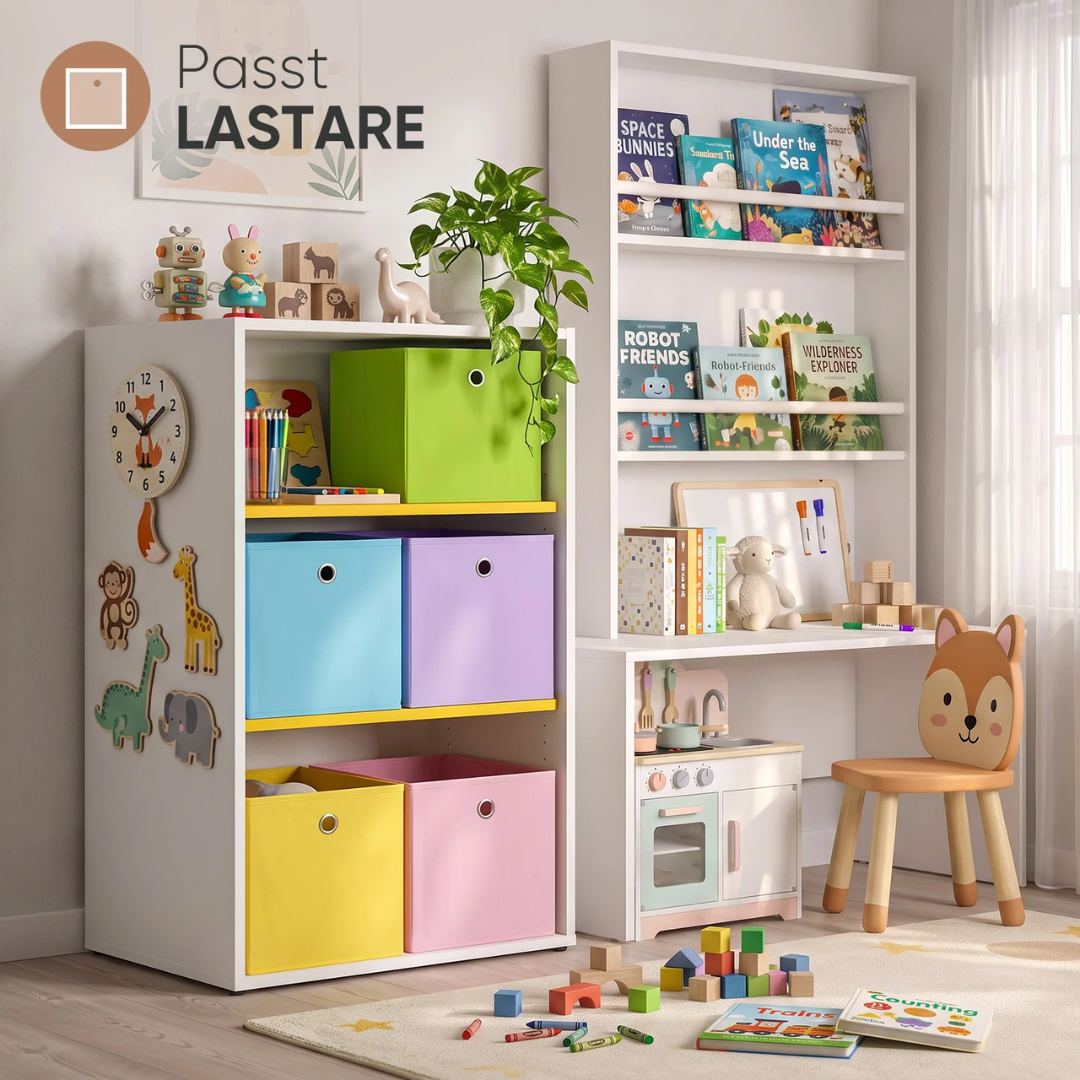 Aufbewahrungsboxen Stoff 6er Set 33x33x33 cm – Bild 2