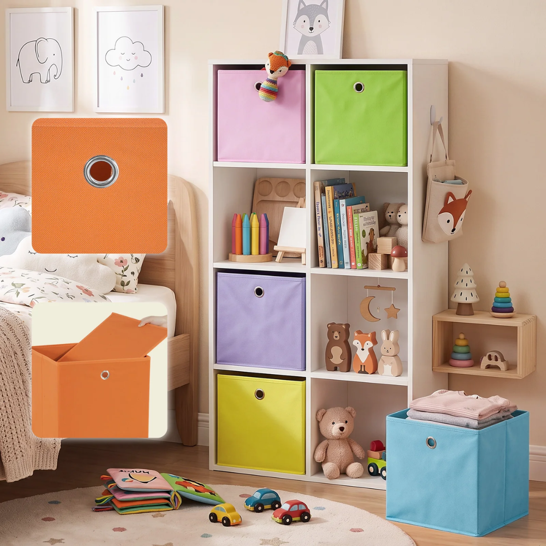 Aufbewahrungsboxen Stoff 6er Set 33x33x33 cm – Bild 6