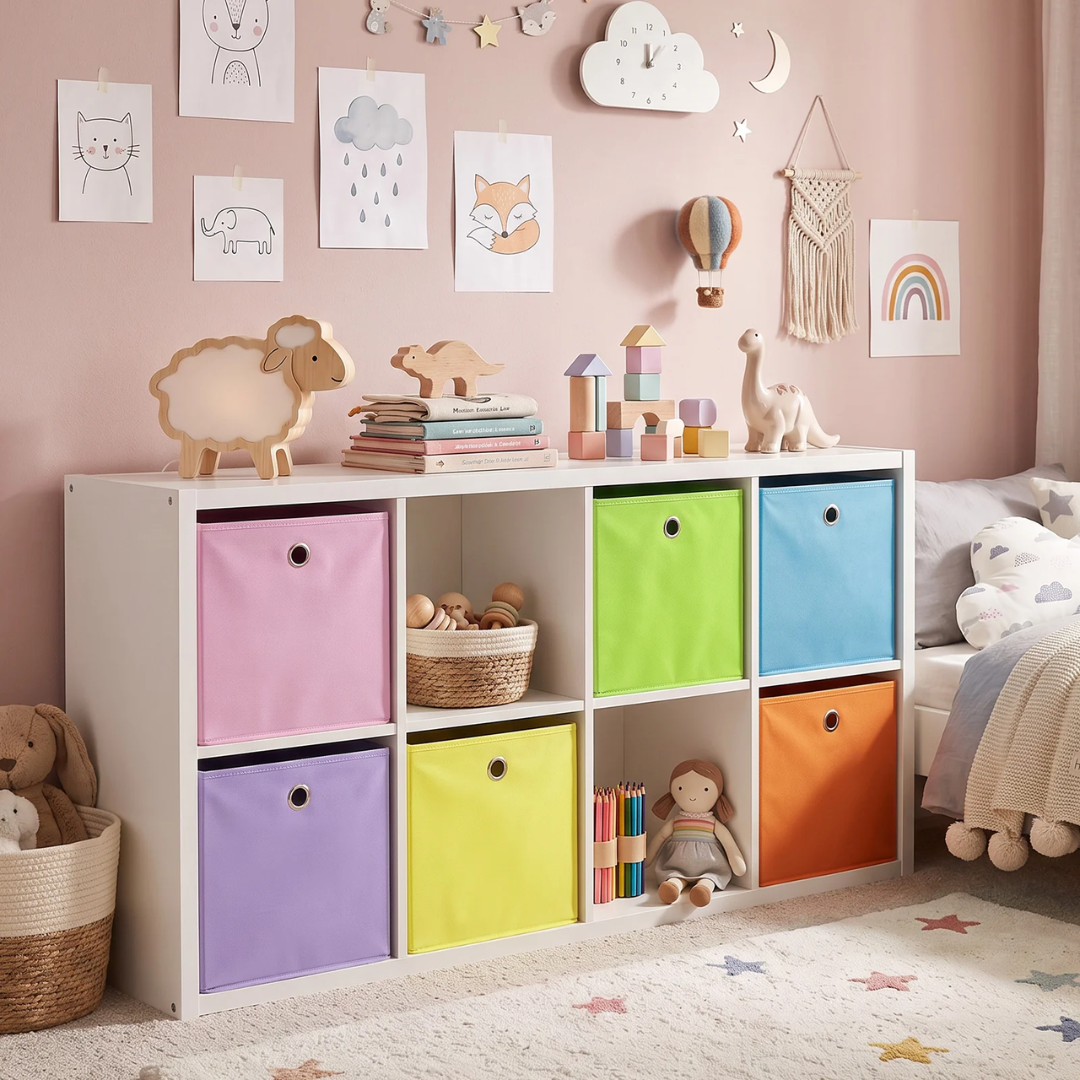 Aufbewahrungsboxen Stoff 6er Set 33x33x33 cm – Bild 8