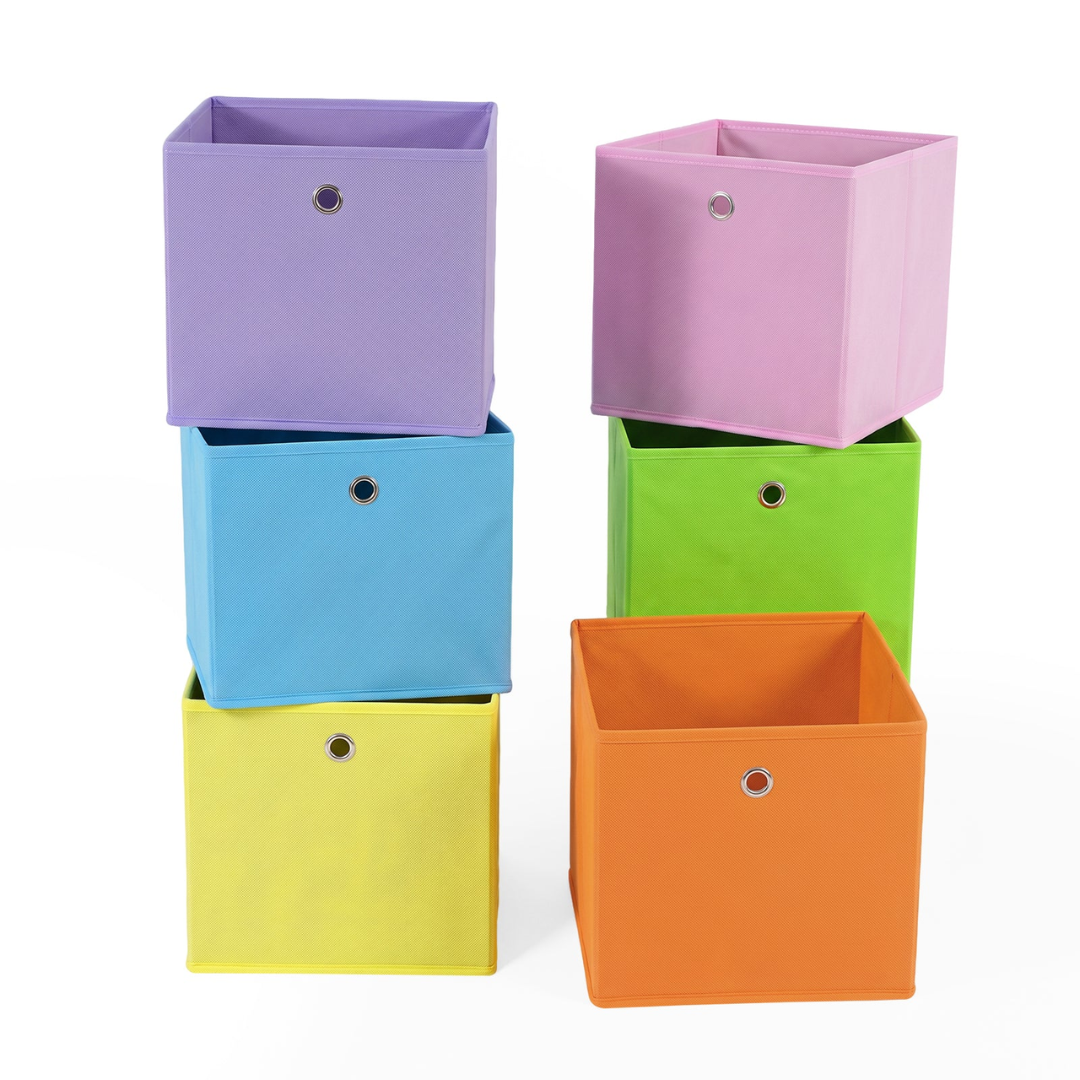 Aufbewahrungsboxen Stoff 6er Set 33x33x33 cm – Bild 9