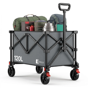 Bollerwagen 120 L – Faltbarer Handwagen mit 80 kg Tragkraft