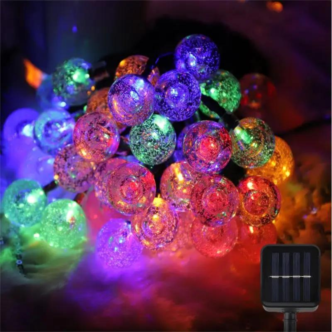 Salcar 5 m / 10 m LED Solar Kugel Lichterkette, 20 / 40 LEDs – Bild 5