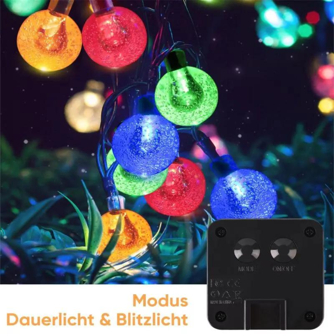 Salcar 5 m / 10 m LED Solar Kugel Lichterkette, 20 / 40 LEDs – Bild 7