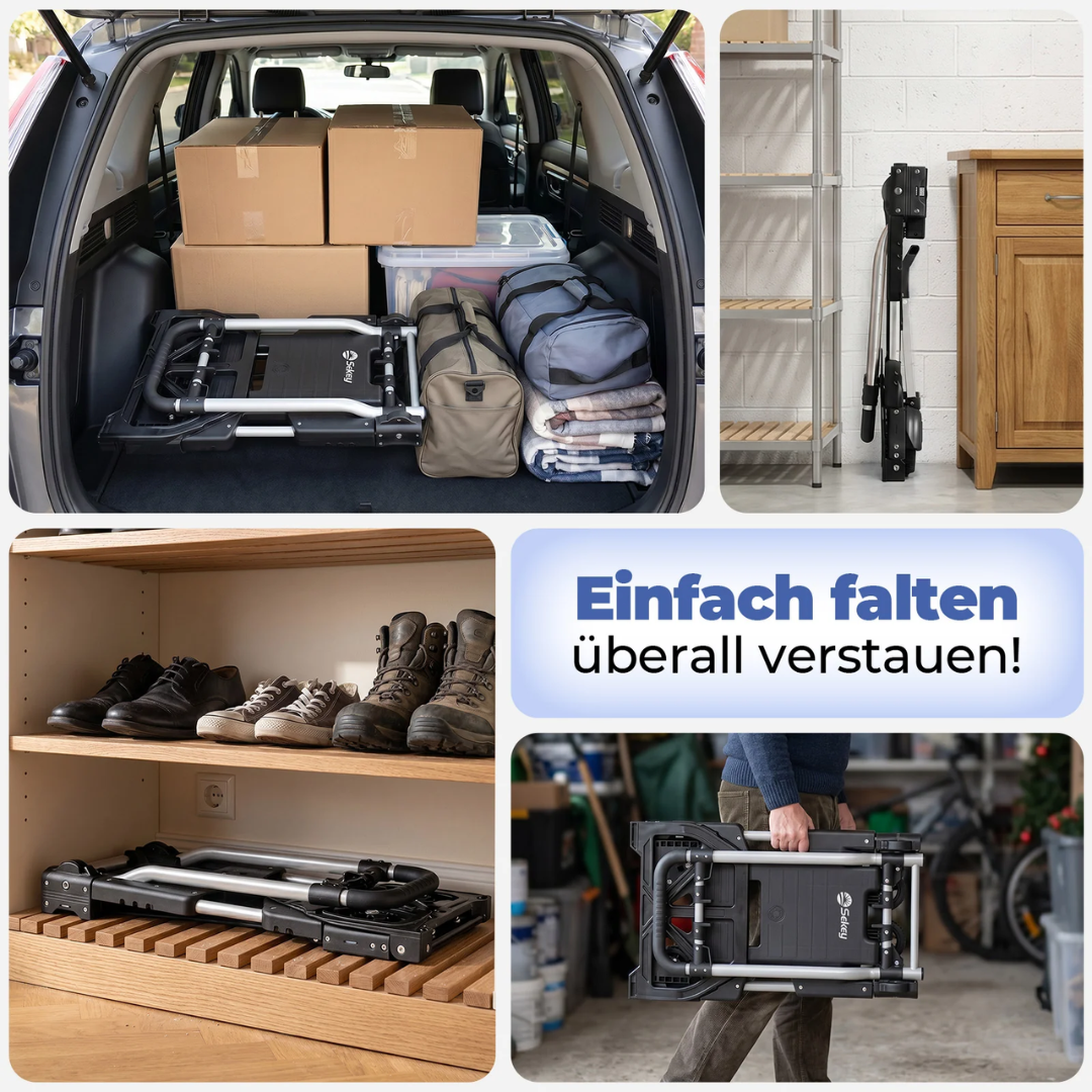 Sekey 2-in-1 Sackkarre & Plattformwagen klappbar – Bild 7