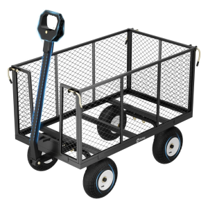 Sekey 3-in-1 Bollerwagen 500 kg – Gartenwagen mit abnehmbaren Seitenwänden & 10-Zoll-Gummireifen