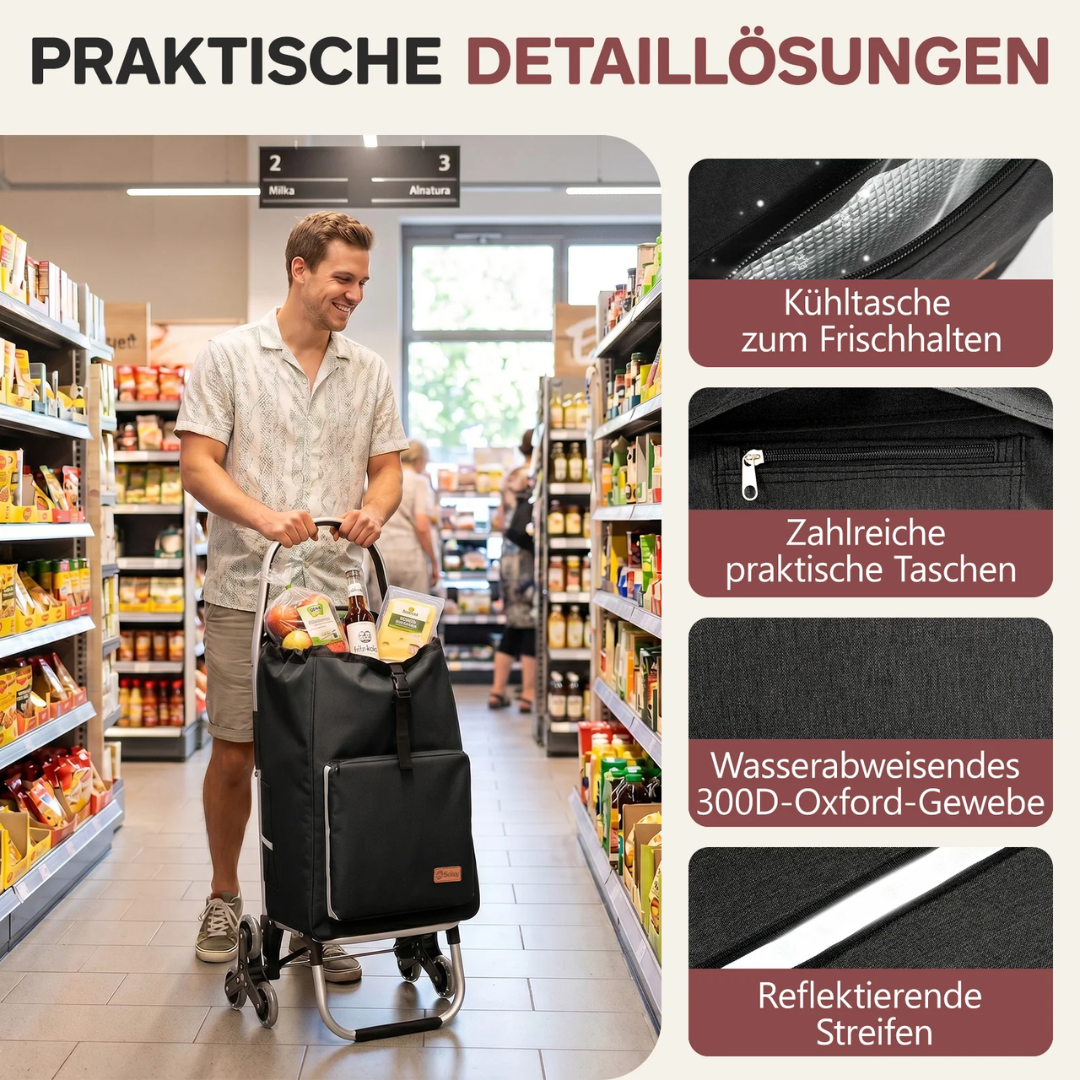 Sekey Einkaufstrolley klappbar 3-in-1 – Einkaufstrolley – Bild 5