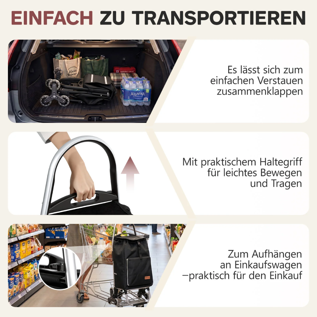 Sekey Einkaufstrolley klappbar 3-in-1 – Einkaufstrolley – Bild 6