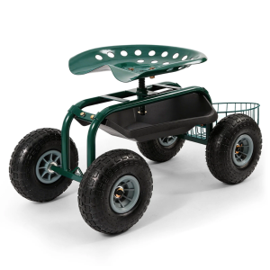 Sekey Gartenrollsitz mit Griff – Fahrbarer Gartensitz bis 180 kg